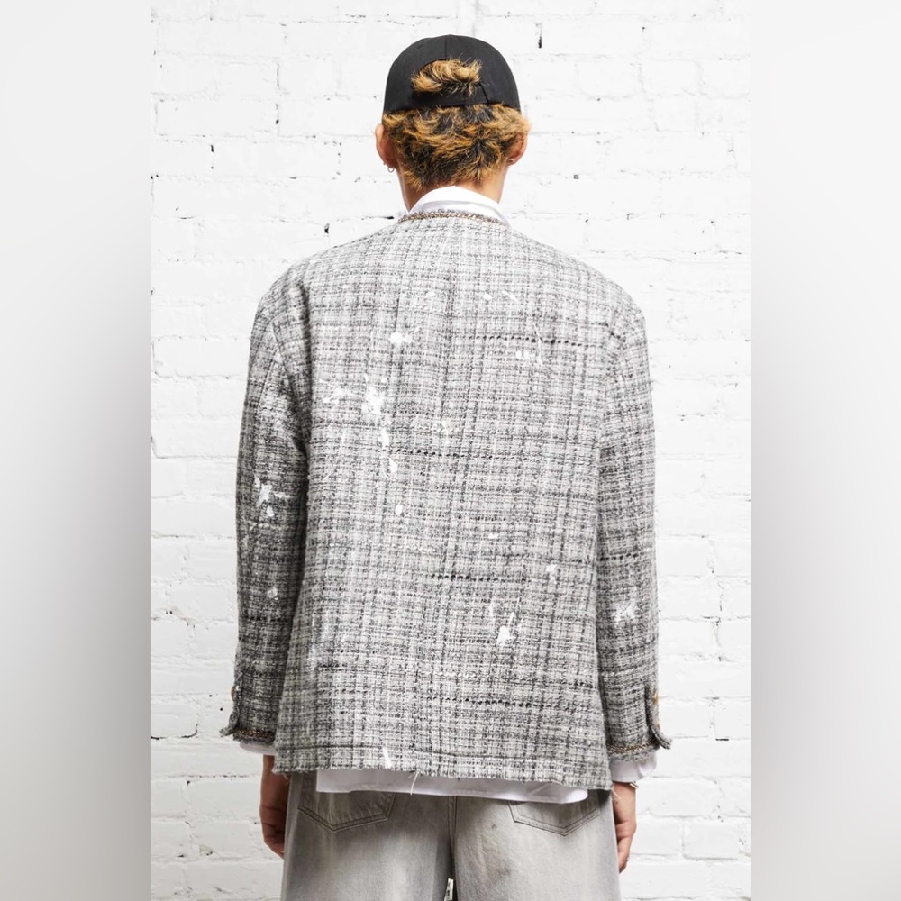 R13 Slouch Tweed Jacket. Size medium. - Picture 2 of 11
